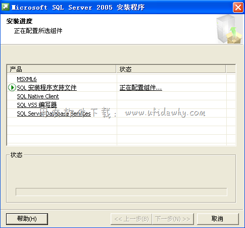 安装SQL2005进程中图示