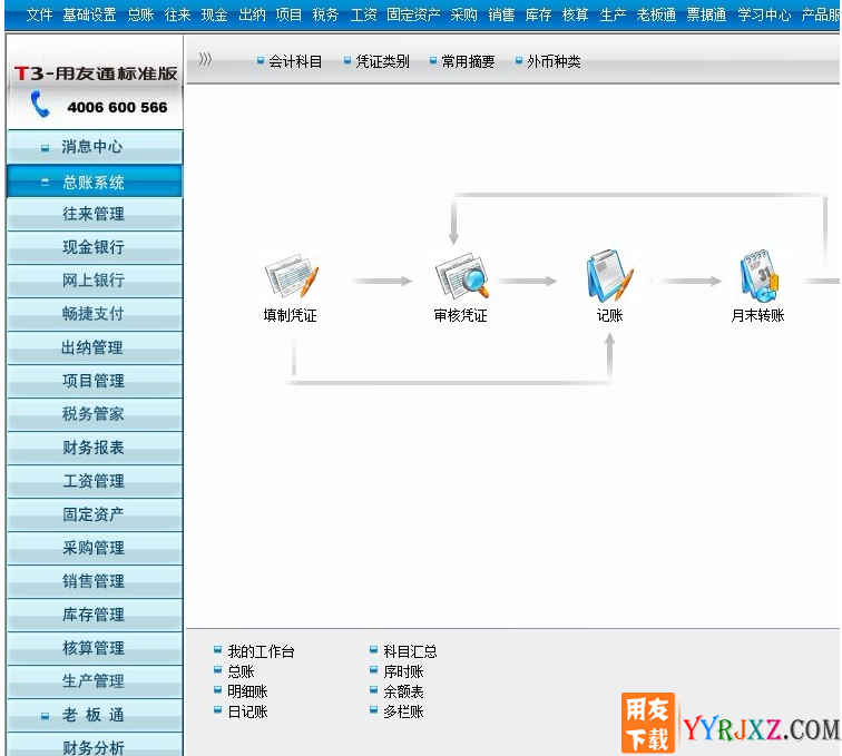 用友通T3标准版10.8财务软件免费试用版下载地址 用友T3 第2张