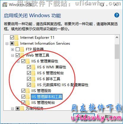 安装windows 10操作系统的IIS操作步骤第四步图示