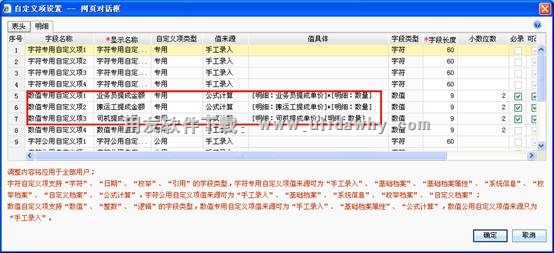 在畅捷通T+软件中新增自定义项图示