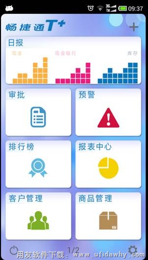 畅捷通T+手机端操作界面图示