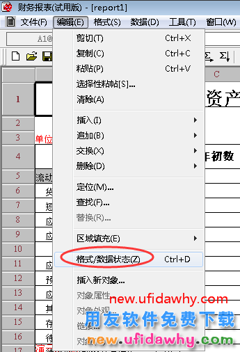 用友T3财务报表不能切换数据格式状态？ 用友T3 第2张