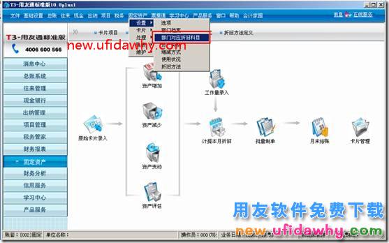 用友T3软件固定资产卡片上如何自动带出折旧科目？ 用友T3 第1张