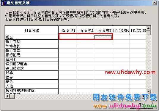 用友T3软件填制凭证可不可以录入自定义项？ 用友T3 第4张